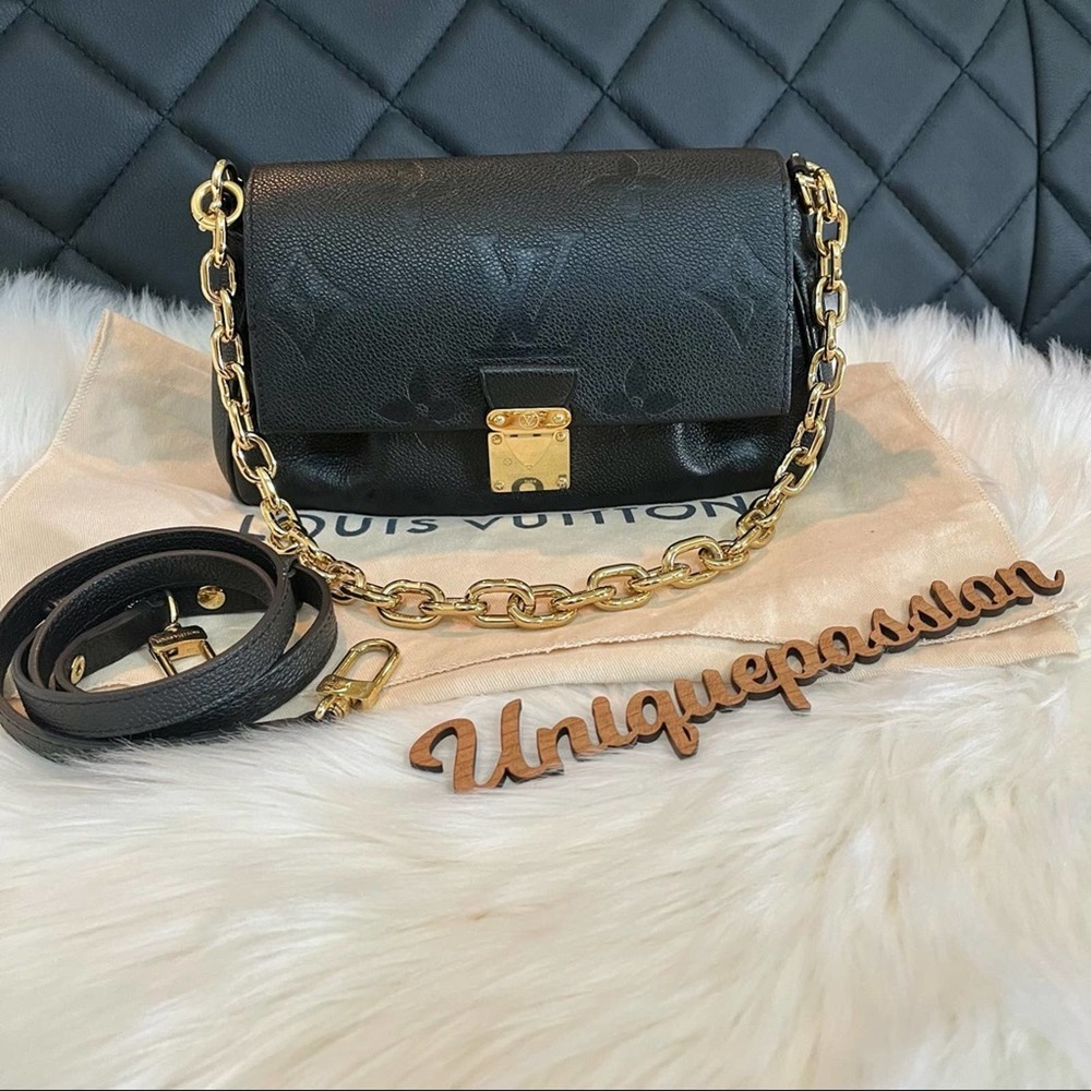 Louis Vuitton Favorite Monogram Empreinte Noir / Black Bag